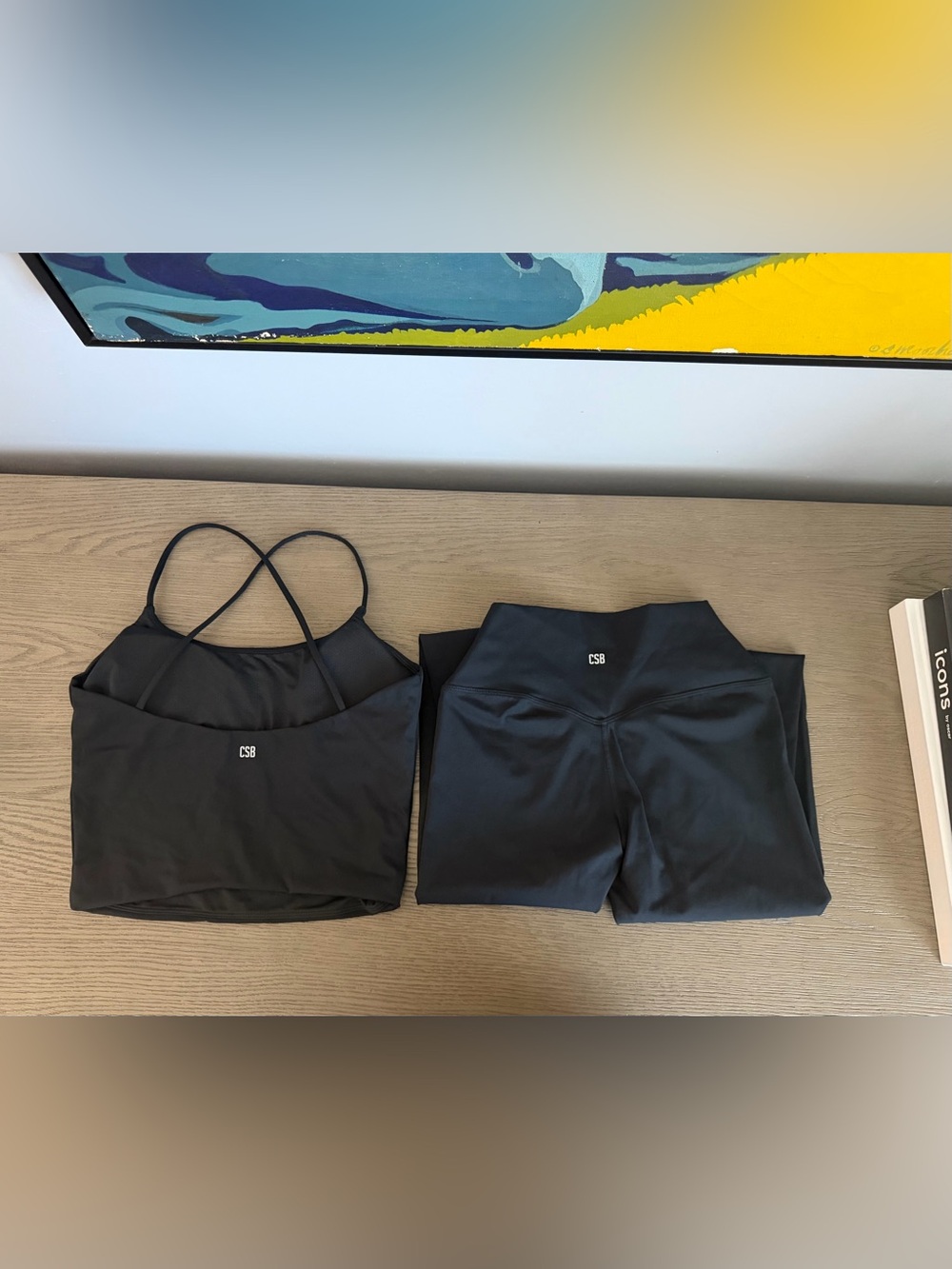CSB workout top and leggings